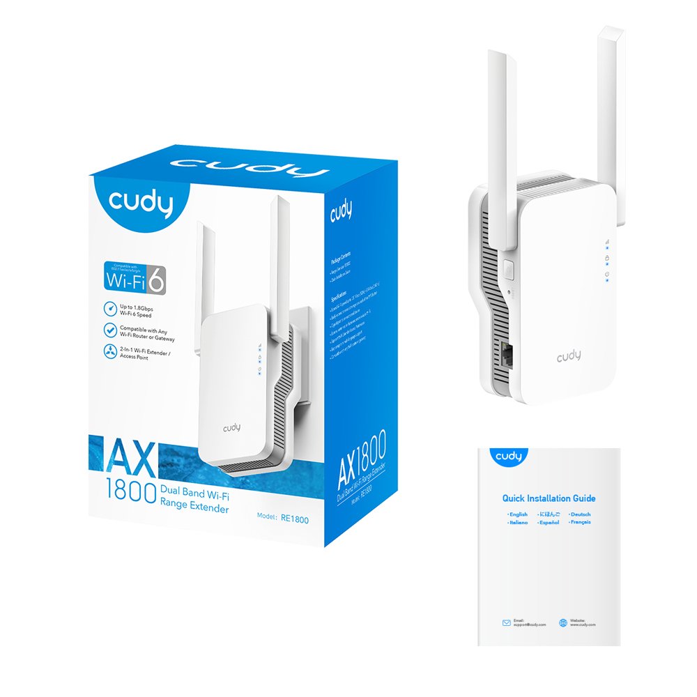 EAN 6971690791872 - Cudy RE1800 amplificador de señal Wi-fi imagen 4