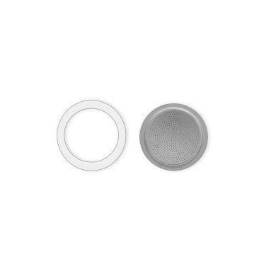 Ricambi Induc. 1 Ersatz Dichtung + 1 Filter 4 Tassen