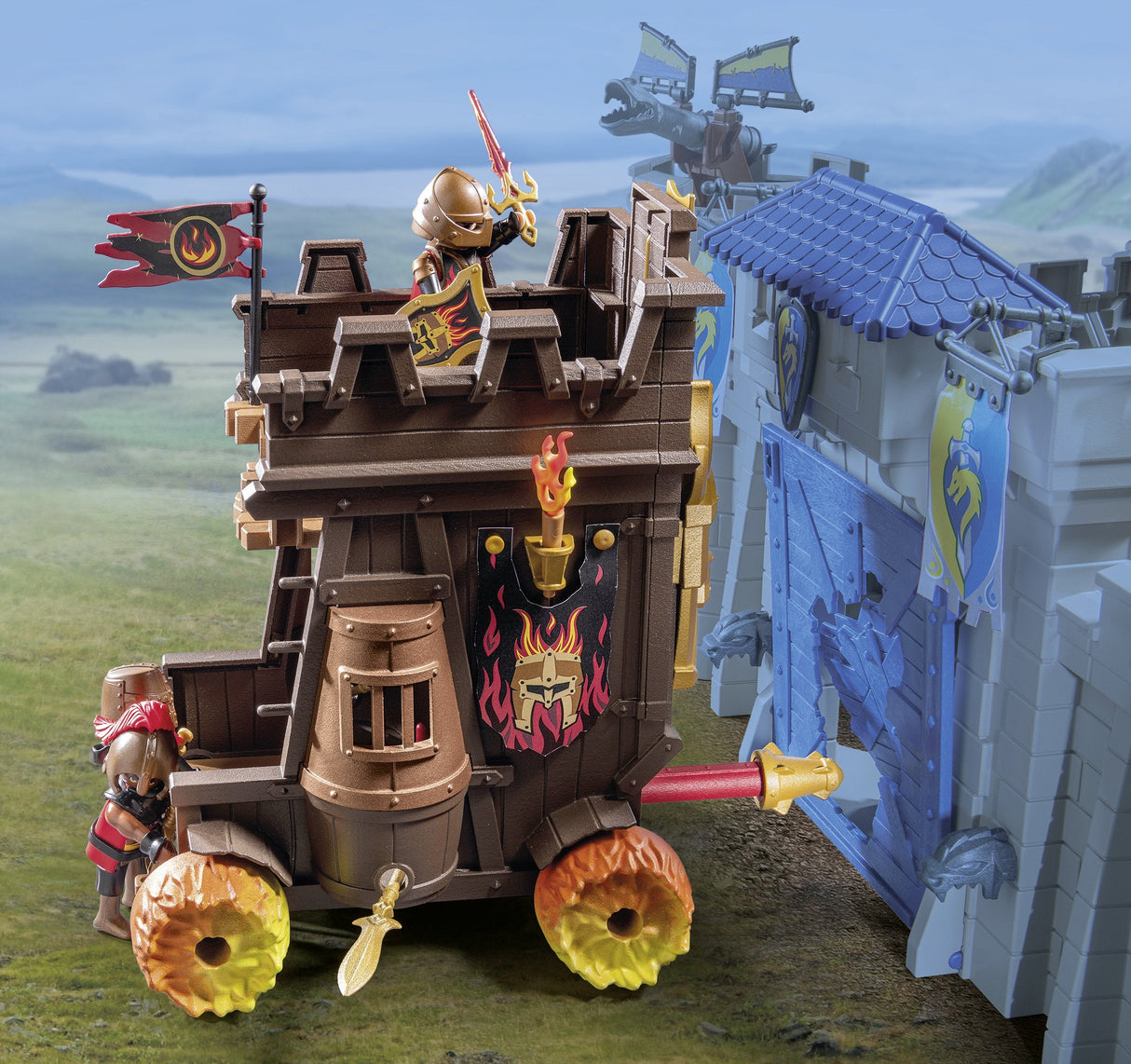 Playmobil 71643 Novelmore Coche De Ataque Con Cañón De Fuego, Juguete De Construcción 71643