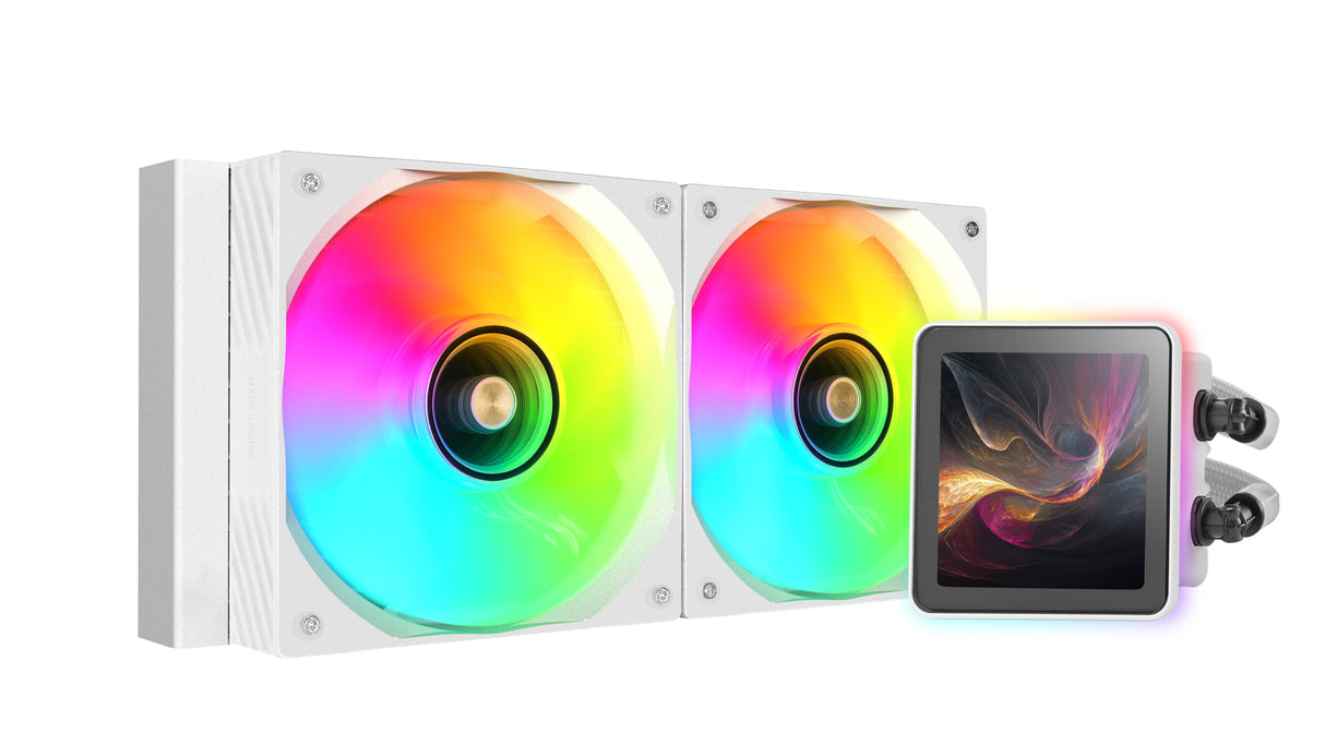 Refrigerador Liquido Cpu Mars Gaming Ml-Visionpro240w Todo En Uno 12 Cm Blanco 1 Pieza