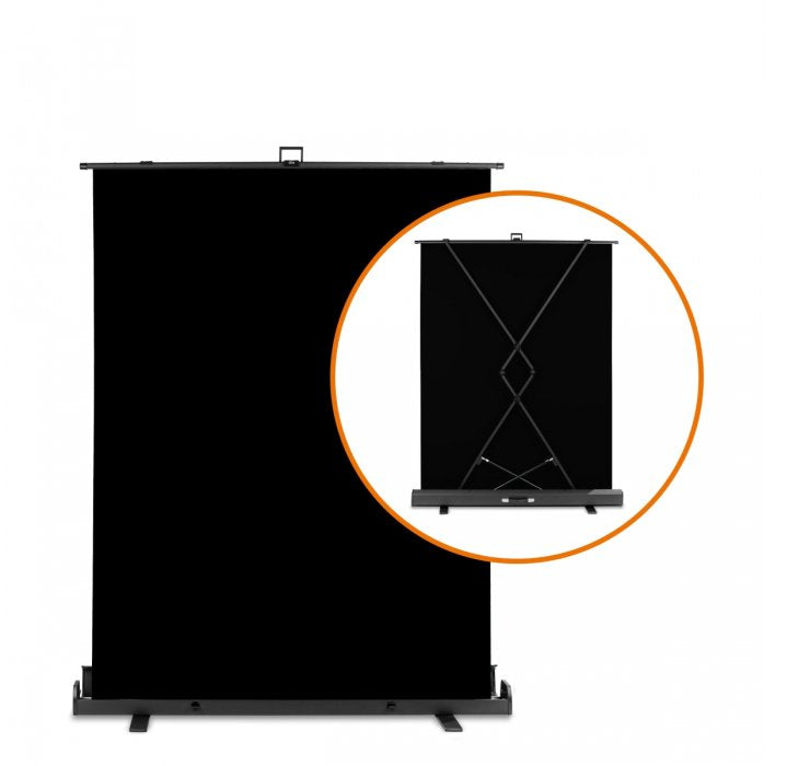 Walimex Pro Roll-Up Panel Hintergrund 155x200cm Schwarz