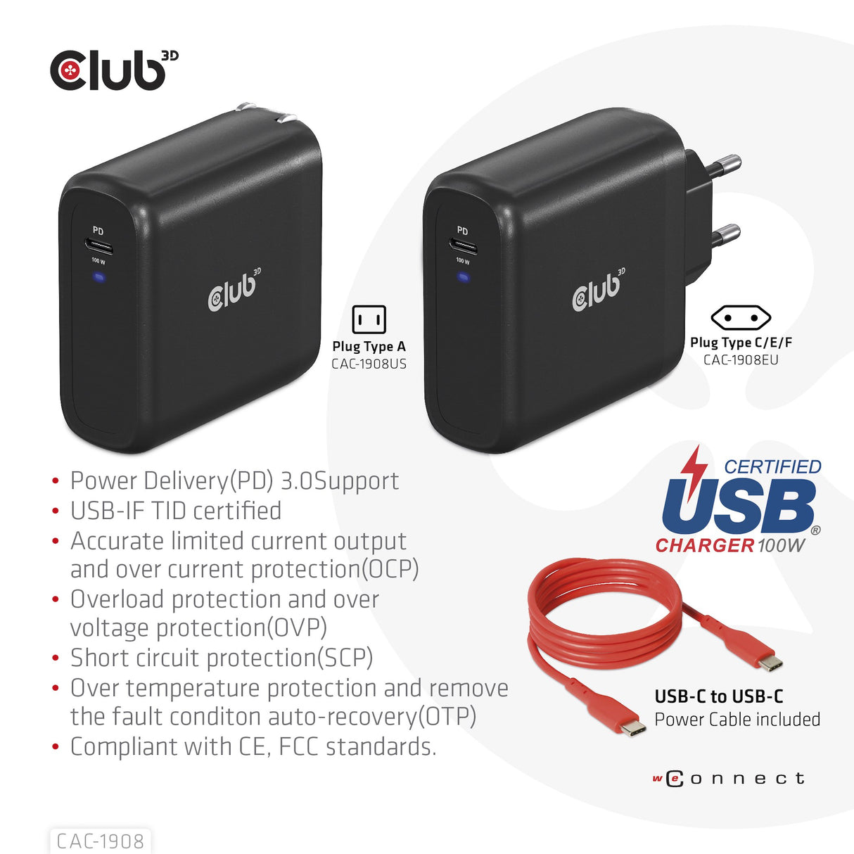 EAN 8719214472337 - CLUB3D CAC-1908 cargador de dispositivo móvil Mando para videojuegos, Ordenador portátil, Teléfono móvil, imagen 8