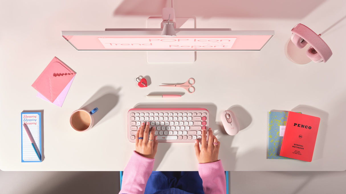 EAN 5099206127869 - Logitech 920-013120 teclado Ratón incluido Universal QWERTY Español Rosa imagen 8
