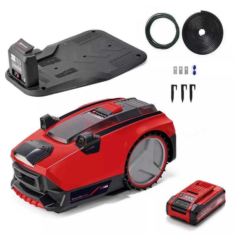 Einhell Morava Freelexo Cam 500 Rojo/Negro, Batería De Iones De Litio 3.0ah, Cámara + Sensor 3413991