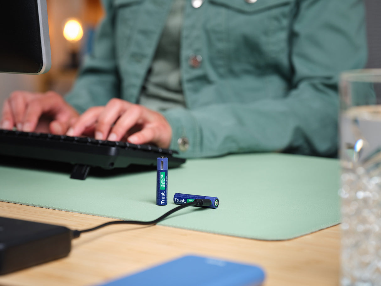 Pila Recargable Trust Usb-C Aaa 500 Mah Pack De 2 Unidades 25585
