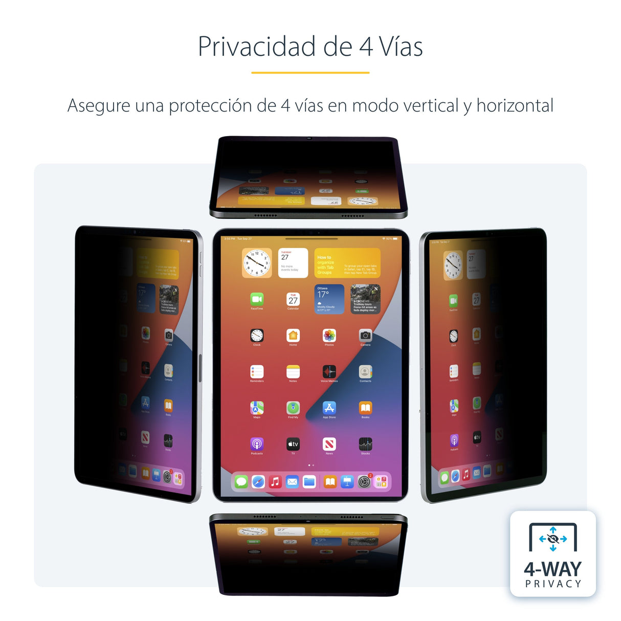 EAN 0065030901598 - StarTech.com 129IP-PRIVACY-SCREEN filtro para monitor 32,8 cm (12.9") Tableta Filtro de privacidad para p imagen 10