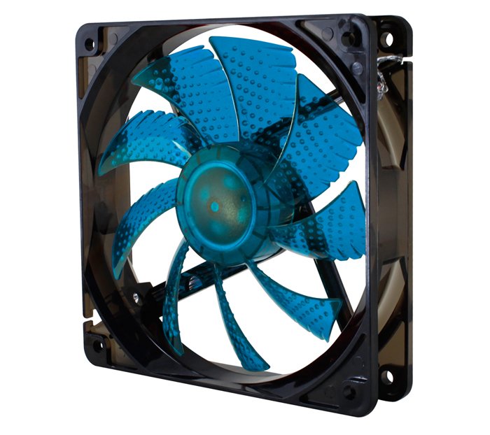 Nox Ventilador Caja Coolfan 12x12 Led 19 Dba. Azul