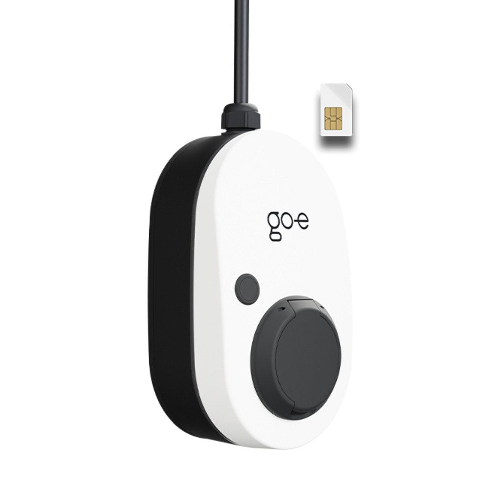 Cargador Go-E Gemini 2.0, 11 Kw 16 A Trifásico, Wallbox Blanco/Negro, Sin Cable, 4g/Lte Ch-05-11-51