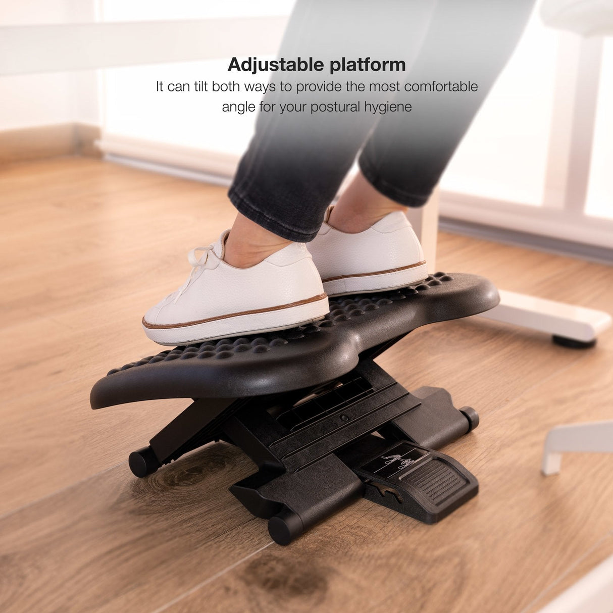 Tooq Reposapies Ajustable Confort - Negro