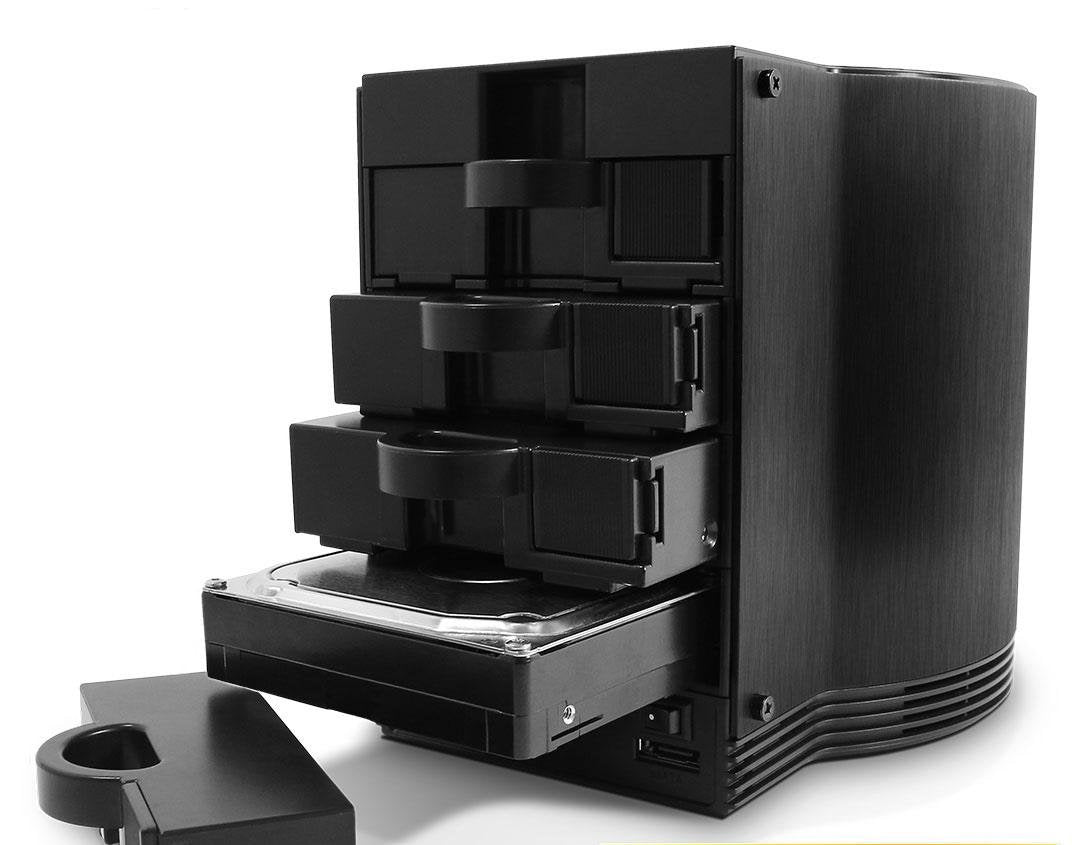Fantec Sq-35ru3e Schwarz 4x3,5 Sata Raid Hdd