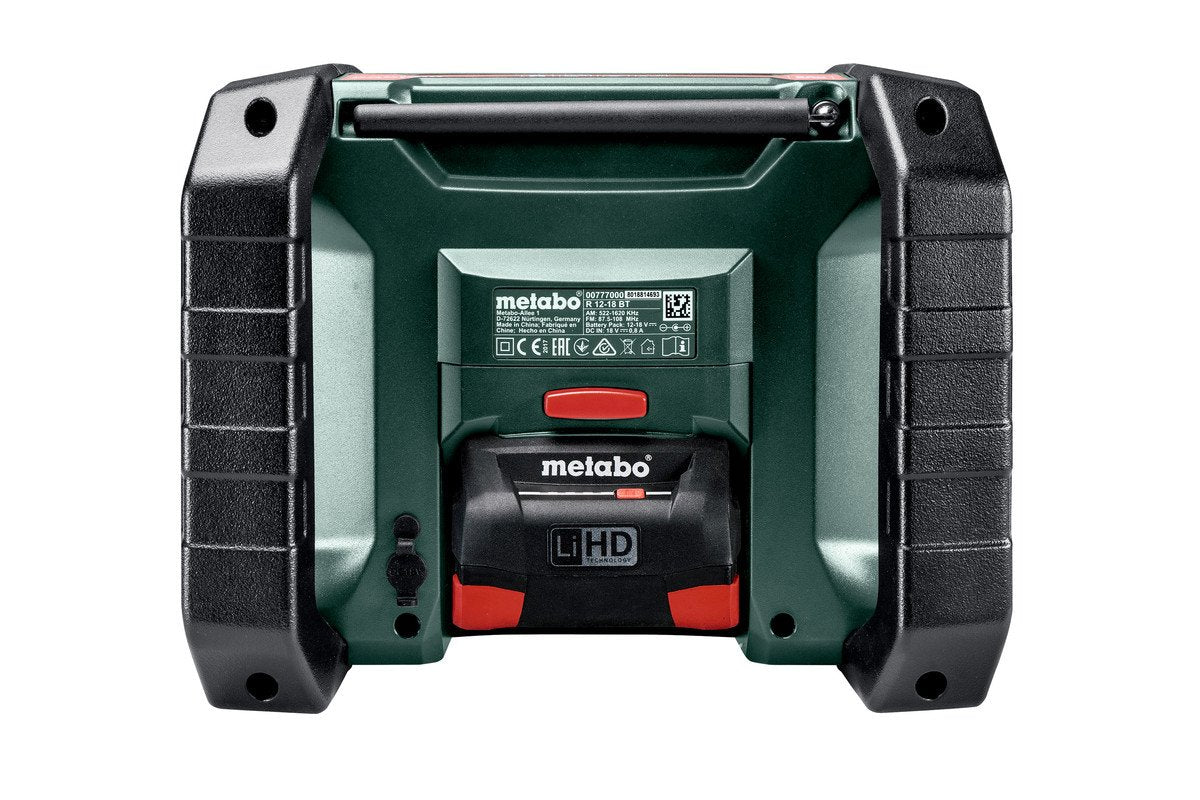 Metabo R 12-18 Bt Radio De Construcción A Batería