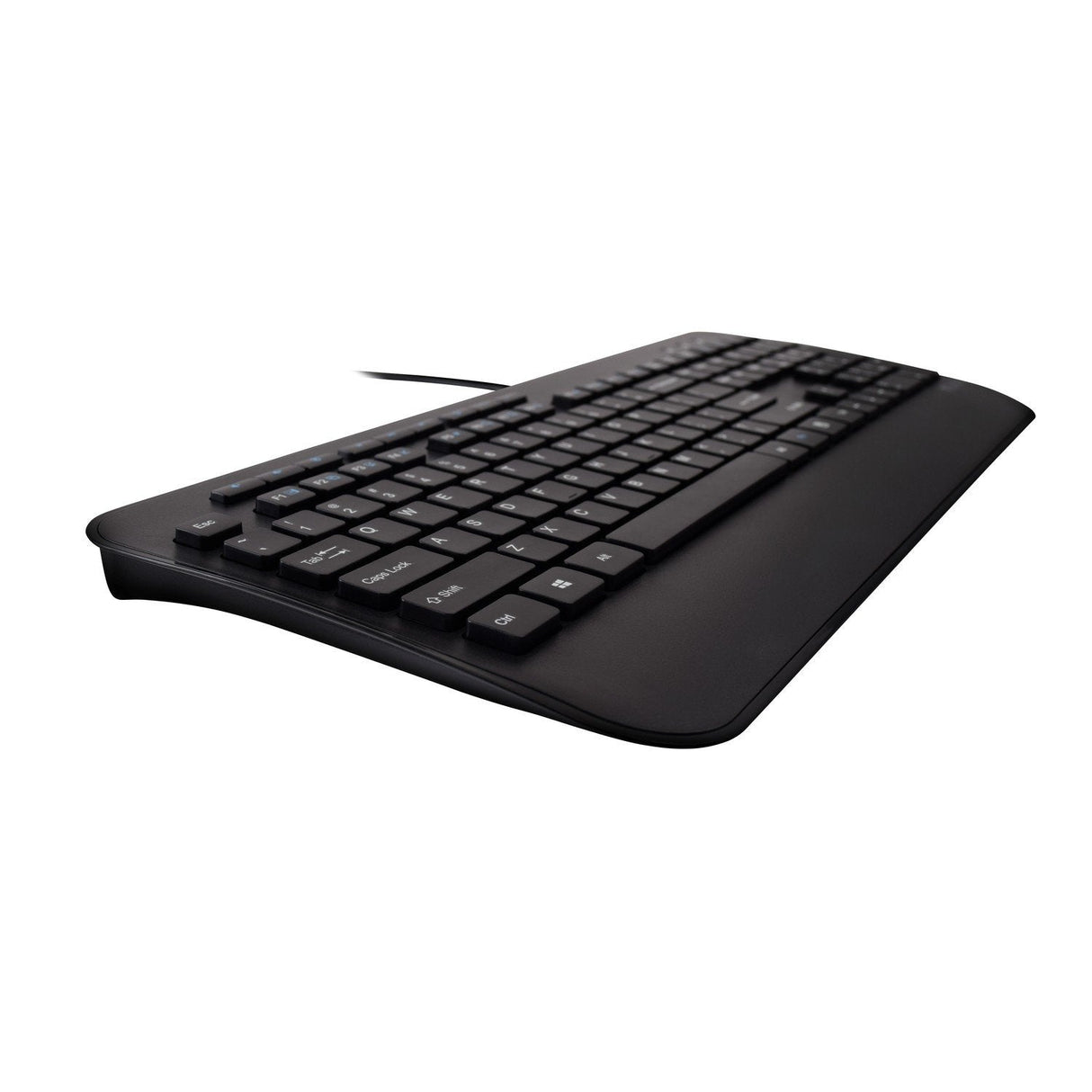 V7 Teclado Usb De Tamaño Completo Con Reposamuñecas Y Combo De Ratón Para Ambidiestros - Es