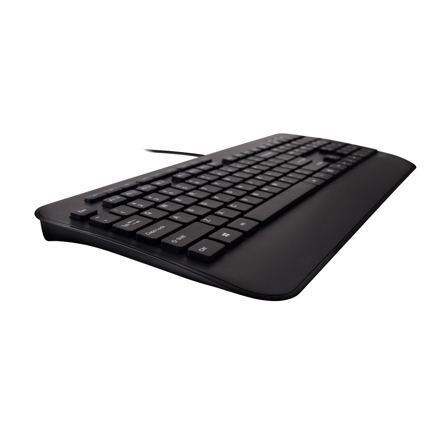 V7 Teclado Usb De Tamaño Completo Con Reposamuñecas Y Combo De Ratón Para Ambidiestros - Es