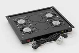 Triton Rac-Ch-X04-X3 Unidad De Ventilación 19" Para Techo/Suelo, Gris