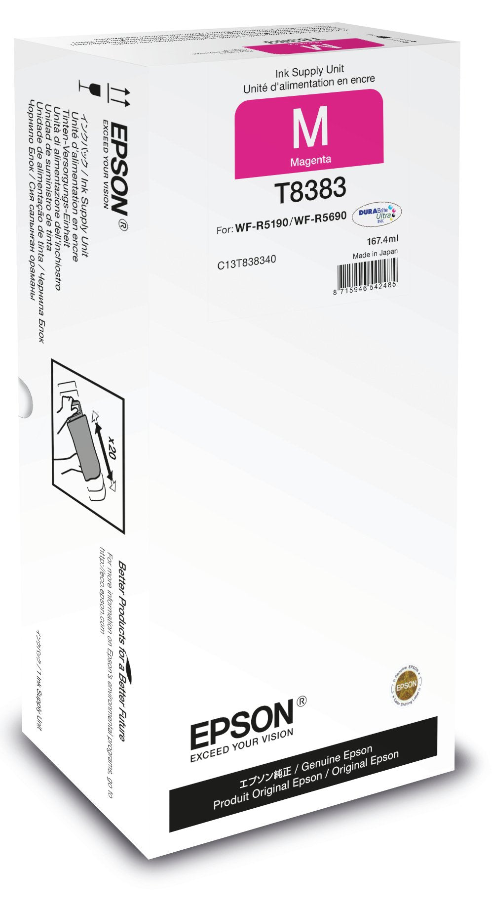 EAN 8715946542485 - Epson T8383 cartucho de tinta 1 pieza(s) Original imagen 1