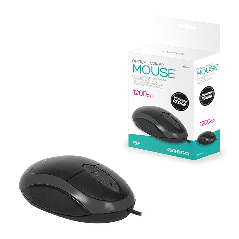 Omega Raton Optico 3d Usb 800dpi Value Line Om06vb Negro
