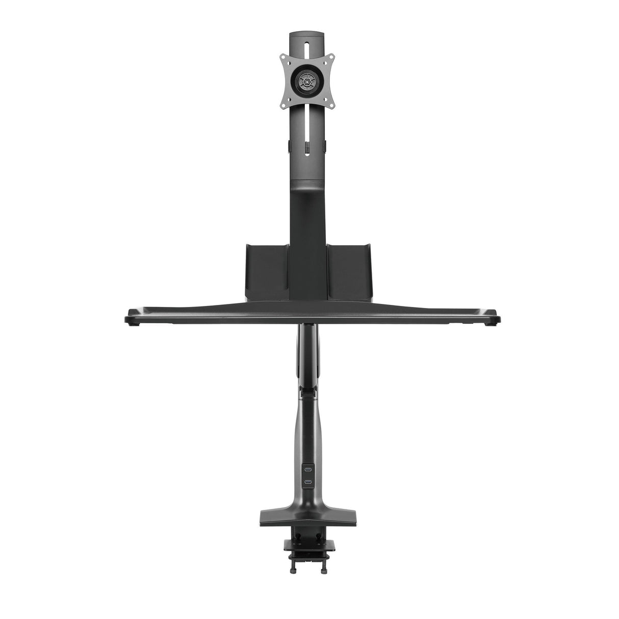 Soporte De Escritorio Para Estación De Trabajo Inline Con Elevador Y Usb 3.0, Móvil, Para Teclado, Mouse Y Monitor De Hasta 81 Cm (32"), Máx. 9 Kg