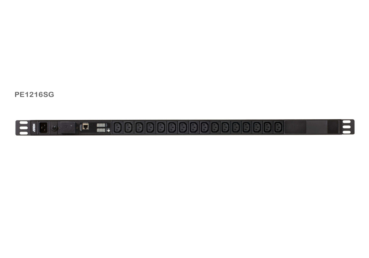 16-Outlet 0u Pdu With Current Accs And Voltage Lcd Display Overcurr