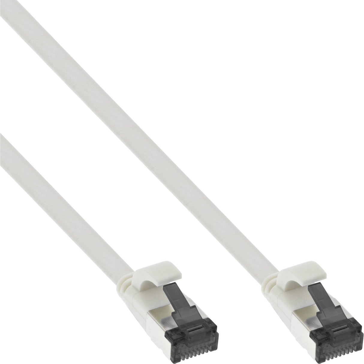 Cable De Red Plano Inline, U/Ftp, Cat.8.1, Tpe Libre De Halógenos, Blanco, 5m