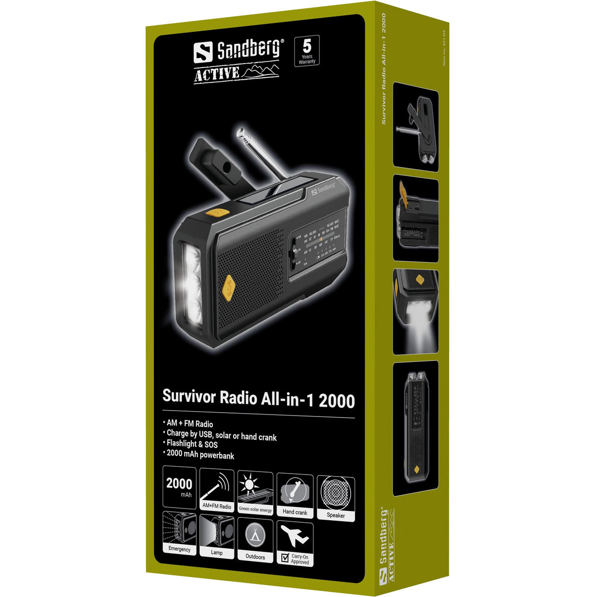 EAN 5705730421044 - Sandberg 421-04 radio Portátil Negro imagen 11