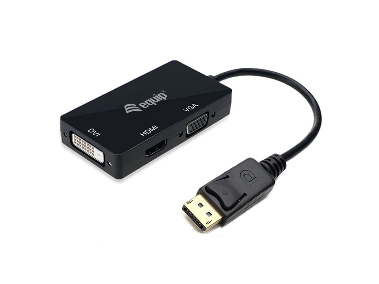 Equip Displayport->Adaptador Hdmi/Vga/Dvi M/H Negro