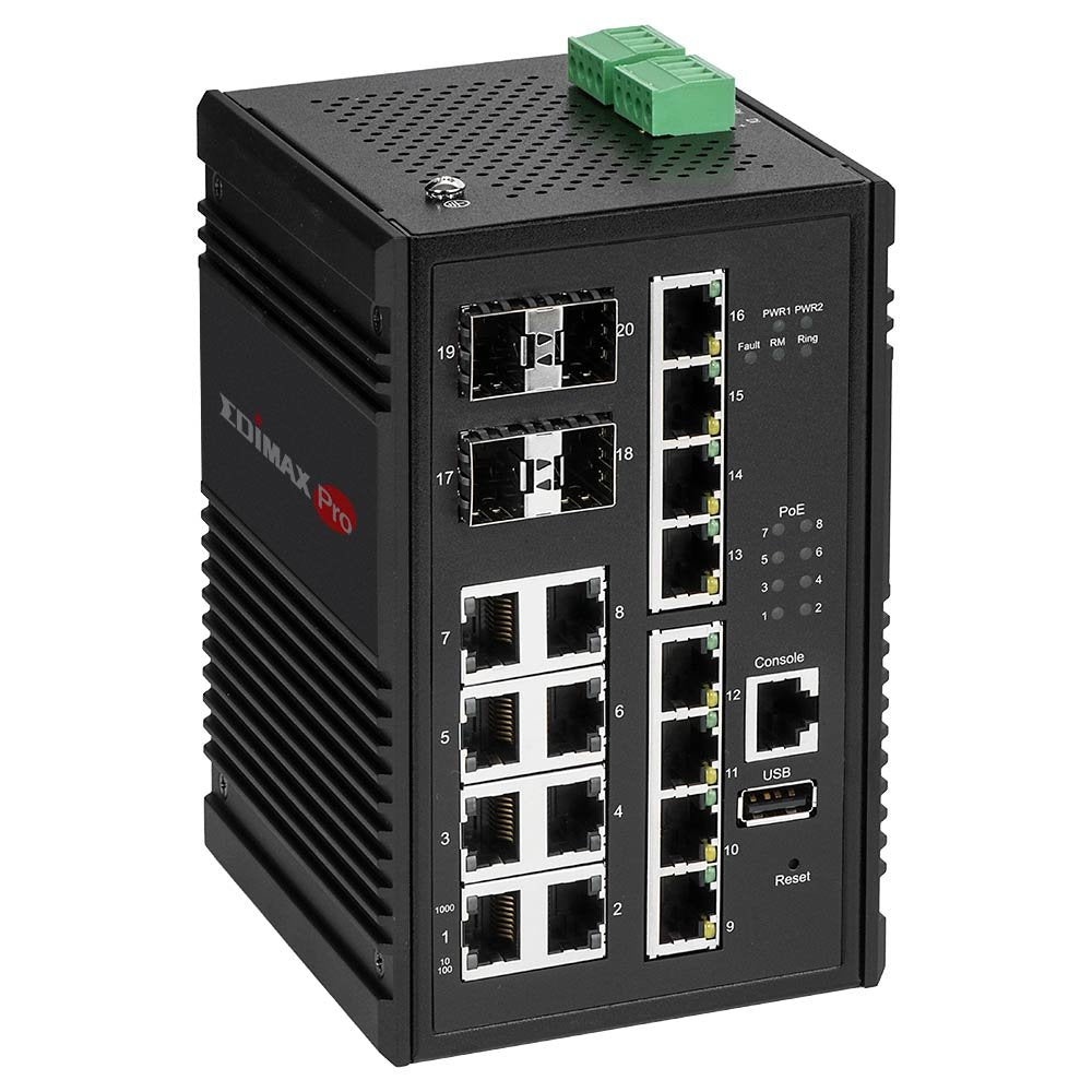 Edimax Igs-5416p 16-Port Gigabit Poe+ Web Managed