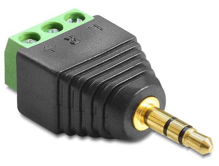 Delock Adaptador Jack 3.5 A 3pin Negro 65419