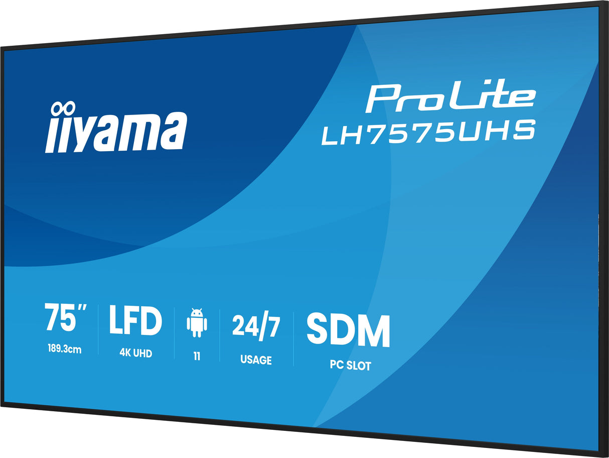 75" 3840x2160, Uhd Ips Panel, Haze 25%, 500cd/Mý, Landscape