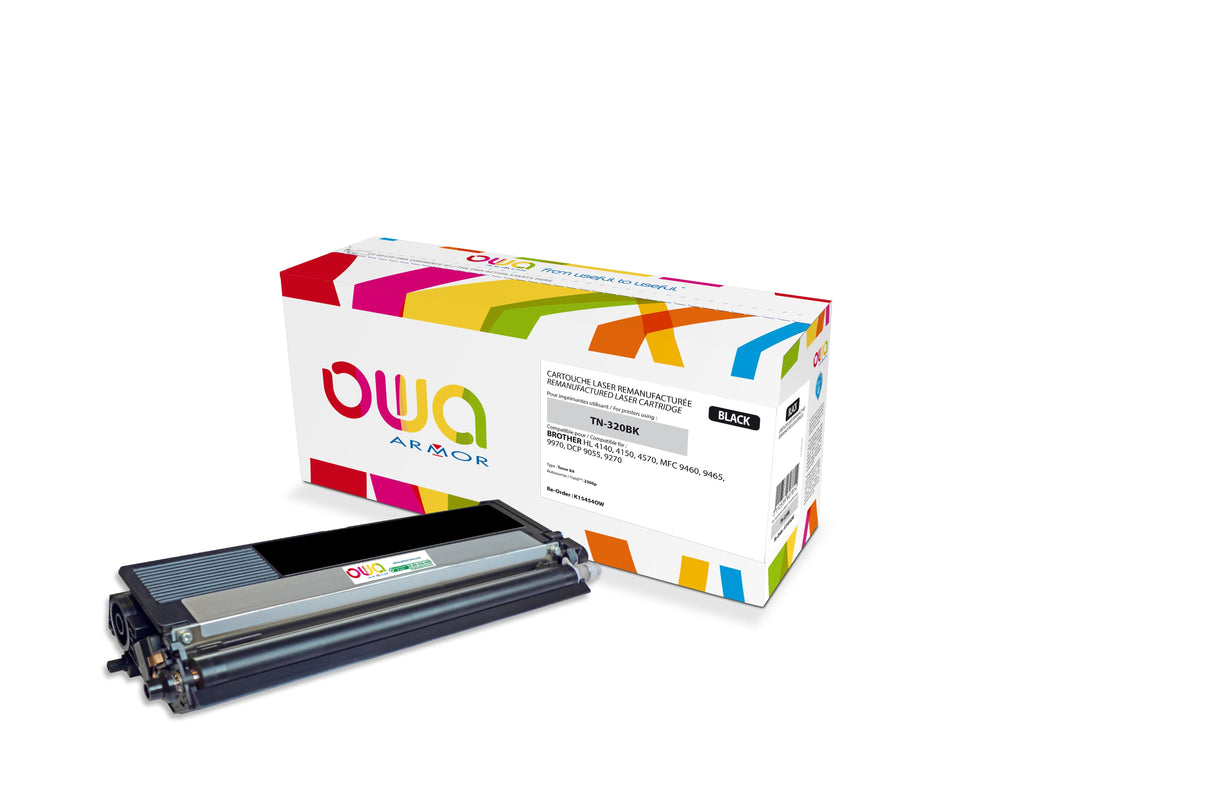 Owa Toner Compatible Para Brother Tn-320bk (2500 S.) Negro