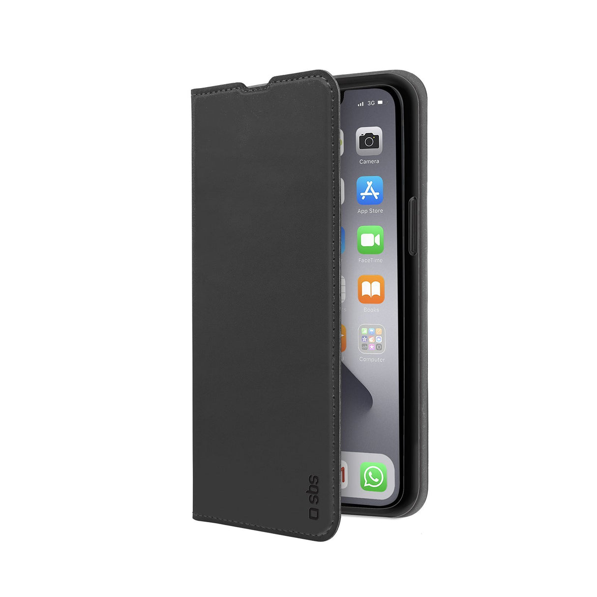 EAN 8018417337048 - SBS TEBKLITEIP1361K funda para teléfono móvil 15,5 cm (6.1") Funda cartera Negro imagen 1