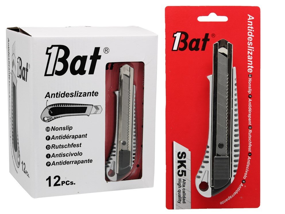 Bismark Cutter Profesional Retractil Con Cuchilla Fracturable De 18 Mm Blister