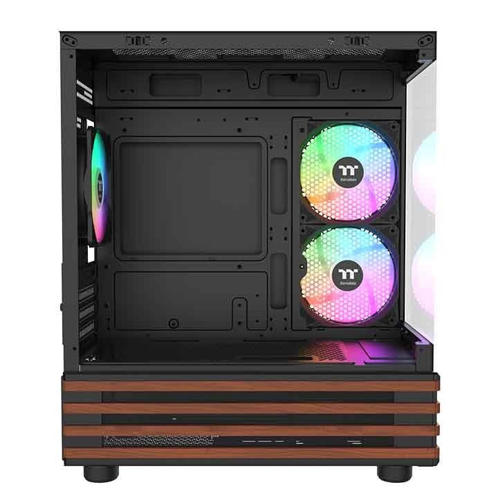 Thermaltake View 170 Ws Argb (Negro/Holz, Tempered Glass X 2, Holz-Struktur) Ca-1z4-00m1wn-Ws