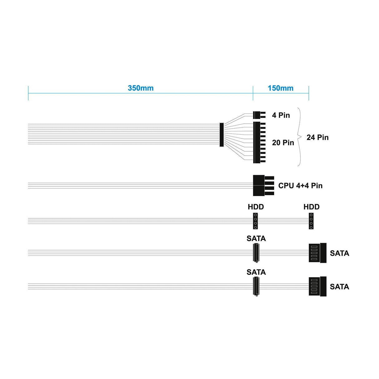 Fuente Alimentacion Atx 500w Oem, Plata
