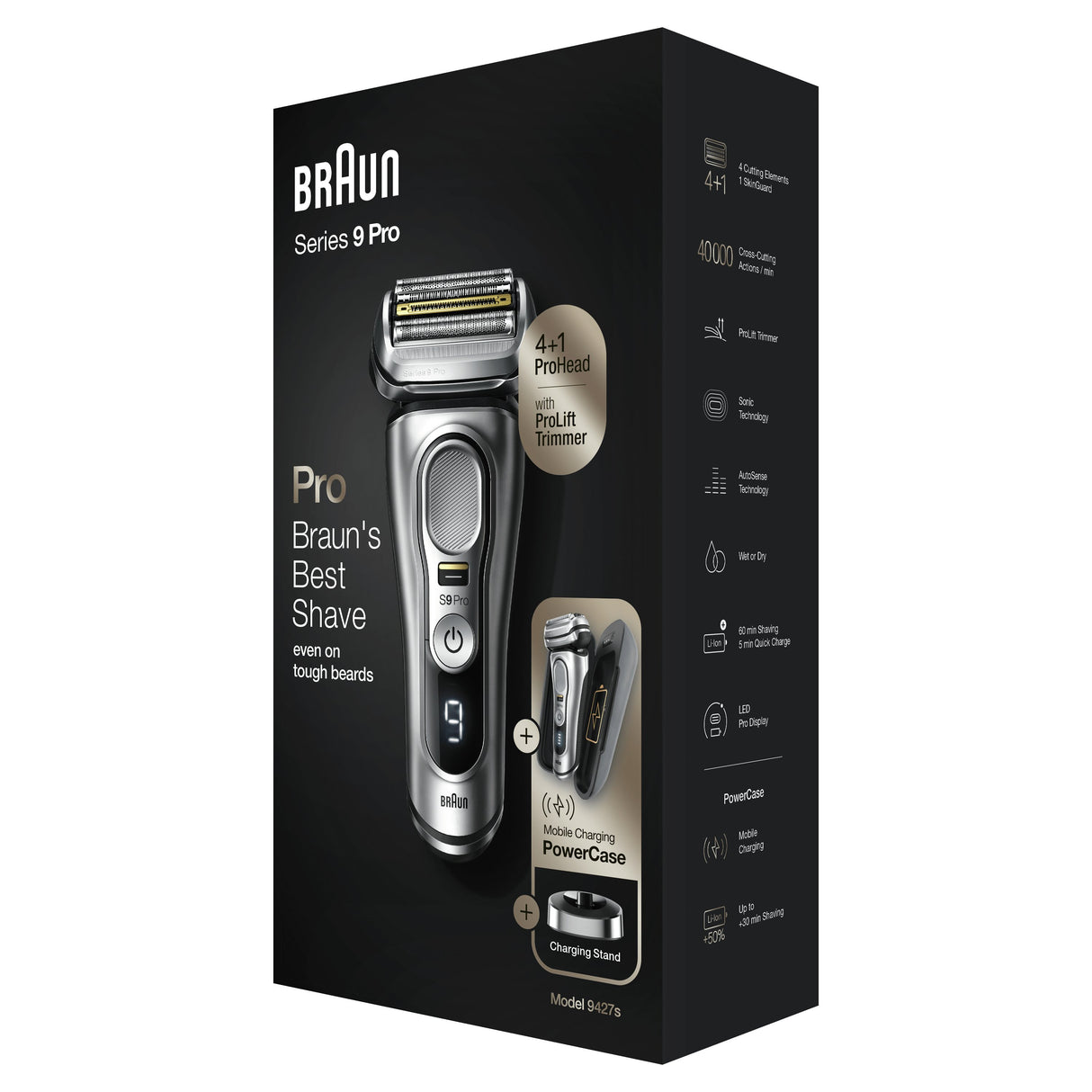 EAN 4210201372578 - Braun Series 9 Pro 81744531 afeitadora Máquina de afeitar de láminas Recortadora Plata imagen 7