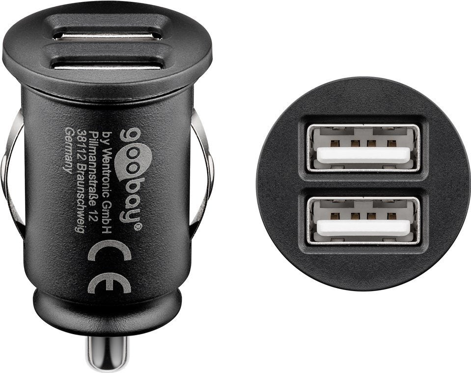 Goobay Cargador De Coche Usb Doble (2xusb) 58912