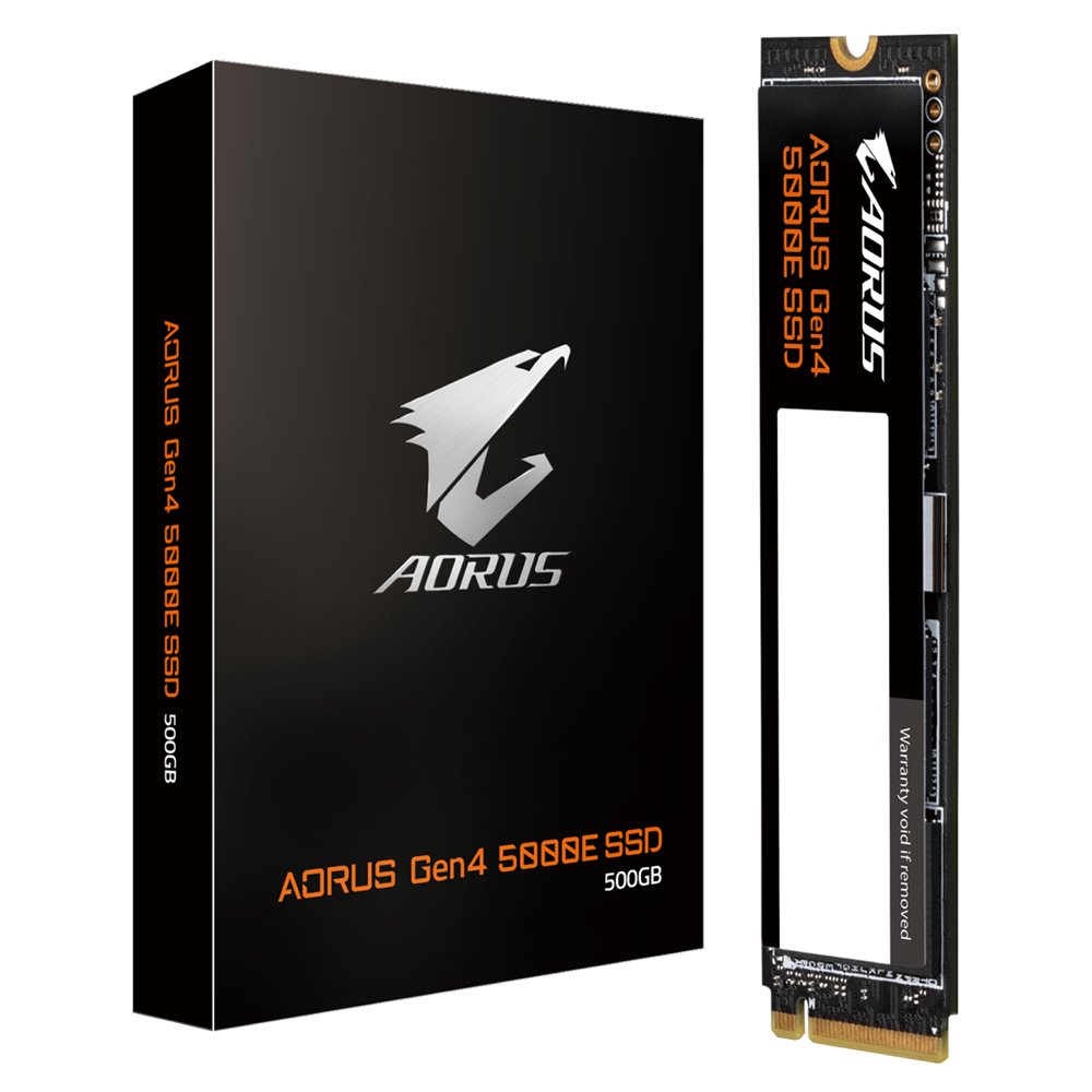 EAN 4719331849627 - GIGABYTE AORUS Gen4 5000E SSD 500GB M.2 PCI Express 4.0 NVMe 3D TLC NAND imagen 1