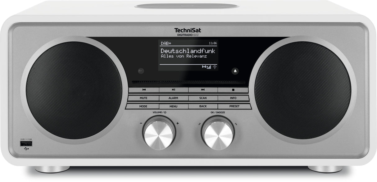 Radio Technisat Digitradio 602 Internet Analógico Y Digital Plata, Blanco