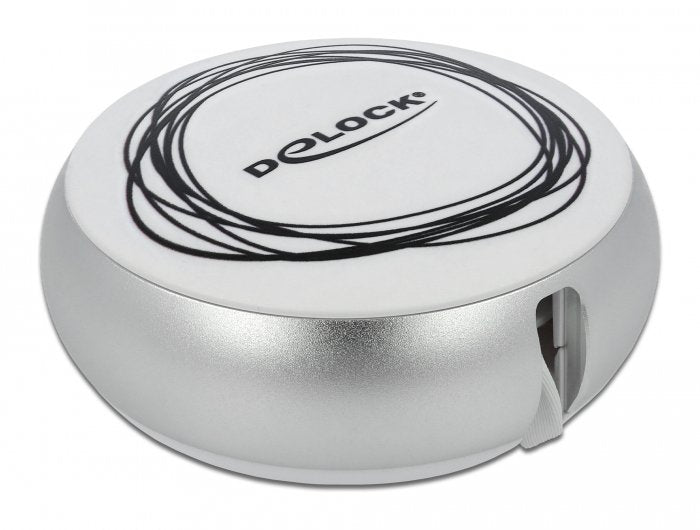 Delock Usb 2.0 2 In 1 Aufrollcable Typ-A Zu Micro-B Und Lightning 8 Pin Weiss Gold