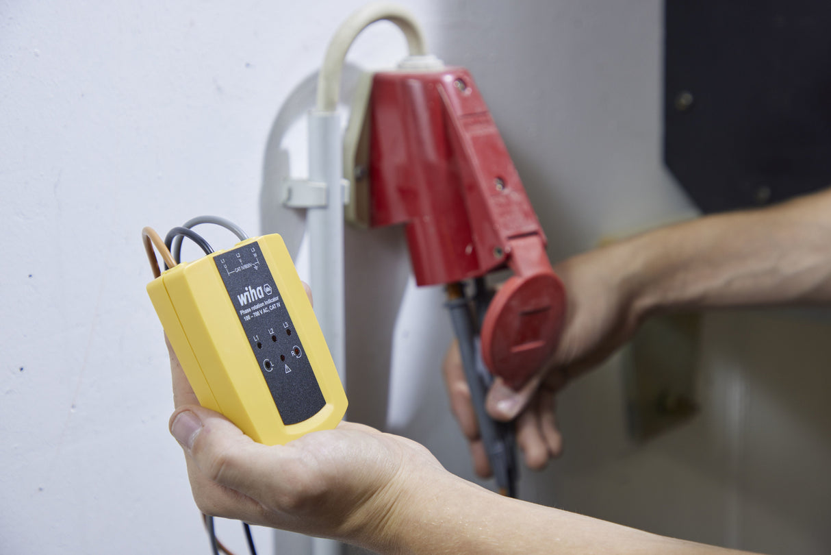 Indicador De Dirección Del Campo Giratorio Wiha 45221, 100 - 700 V Ca, Dispositivo De Medición Amarillo/Negro 45221