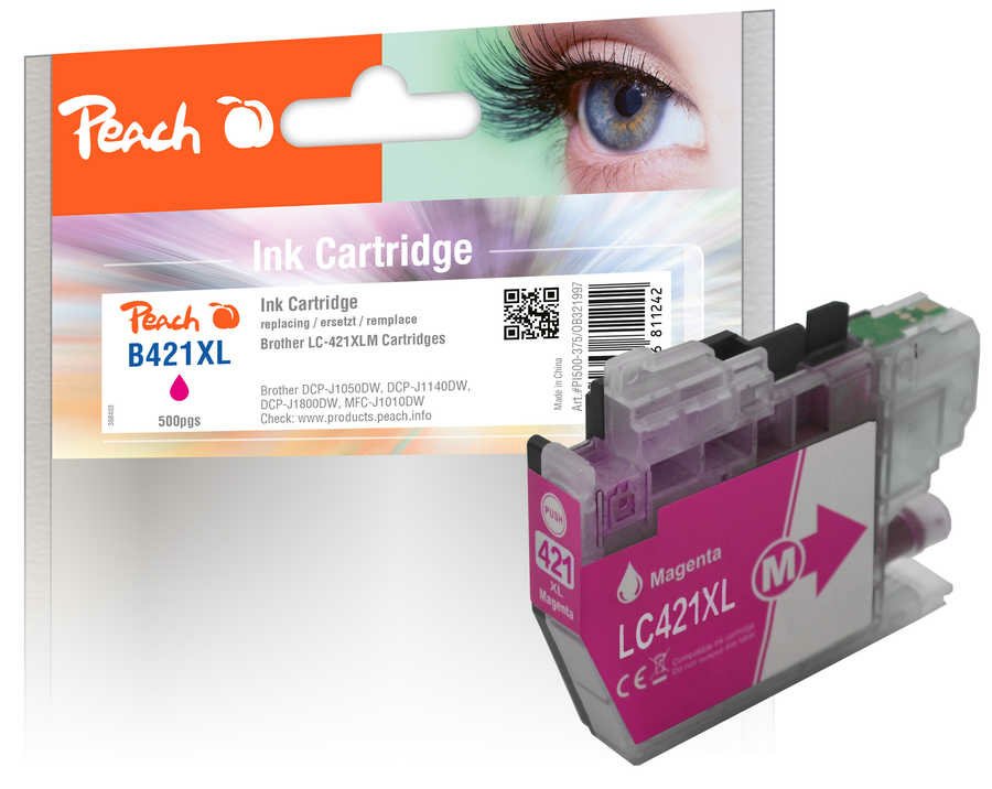 EAN 7640366811242 - Peach PI500-375 cartucho de tinta 1 pieza(s) Compatible Alto rendimiento (XL) Magenta imagen 1