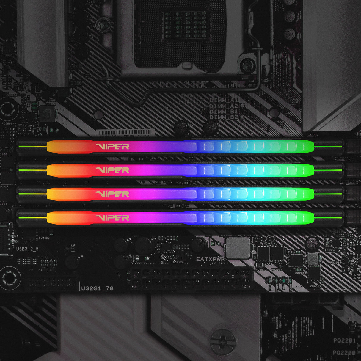 EAN 0814914029862 - Patriot Memory Viper Steel RGB PVSR432G320C6K módulo de memoria 32 GB 2 x 16 GB DDR4 288-pin DIMM imagen 13