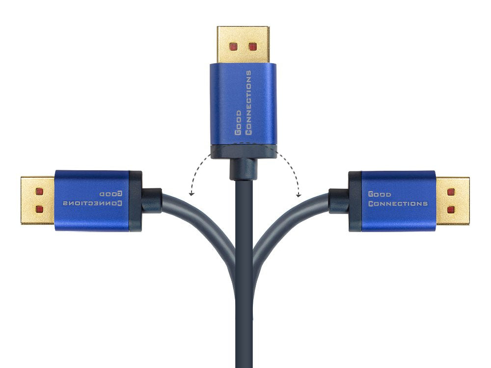 EAN 4014619708987 - Alcasa 4814-SF005B cable DisplayPort 0,5 m Azul imagen 5