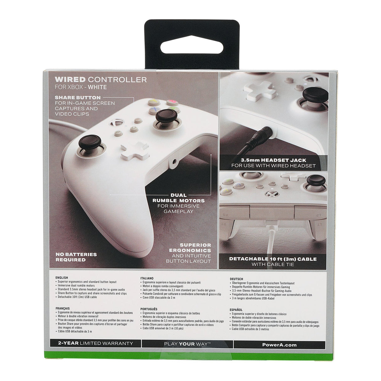 EAN 0617885025419 - PowerA 1519365-01 mando y volante Blanco USB Gamepad Analógico/Digital Xbox Series S, Xbox Series X, PC imagen 12
