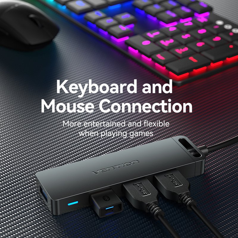 Hub Usb 3.0 Vention Chlbd 4xusb Microusb Pd 50cm