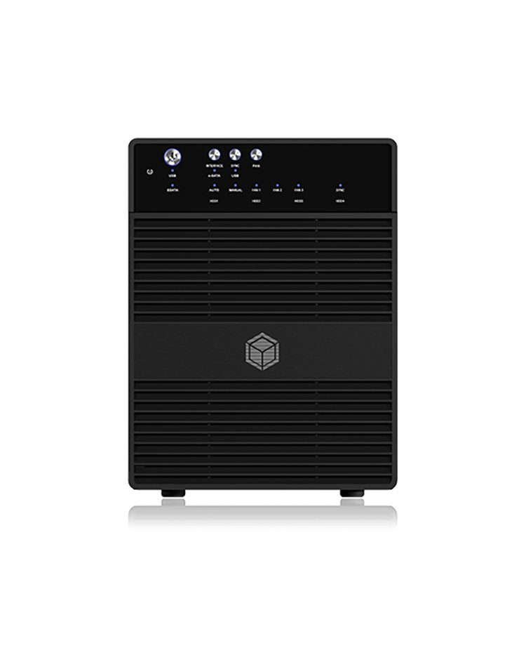 Icy Box Caja Externa Para 4x Discos 3,5 Usb 3.0, Esata, Ib-3640su3 - Negro