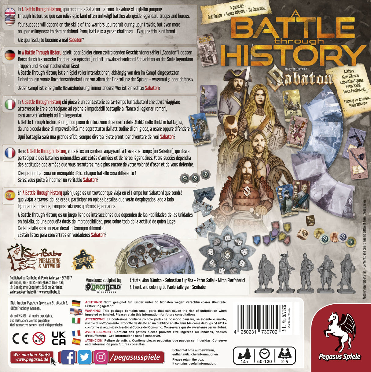 Pegasus A Battle Through History - Das Sabaton Brettspiel 57702g
