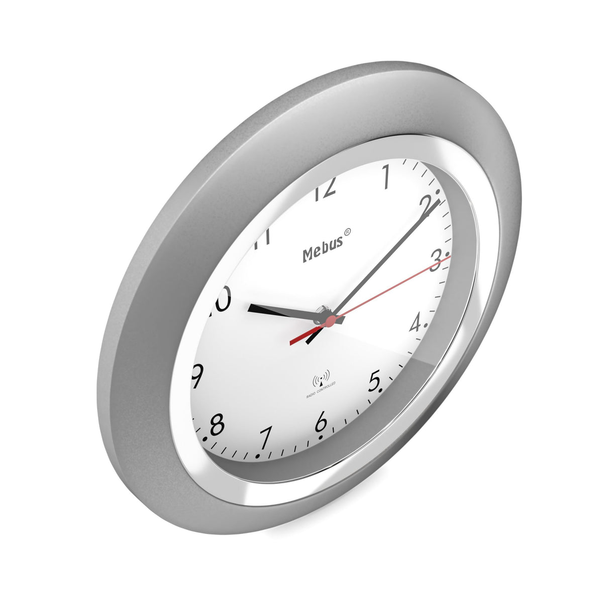 EAN 4007218194527 - Mebus 19452 reloj de mesa o pared Reloj mecánico Alrededor Plata, Blanco imagen 4