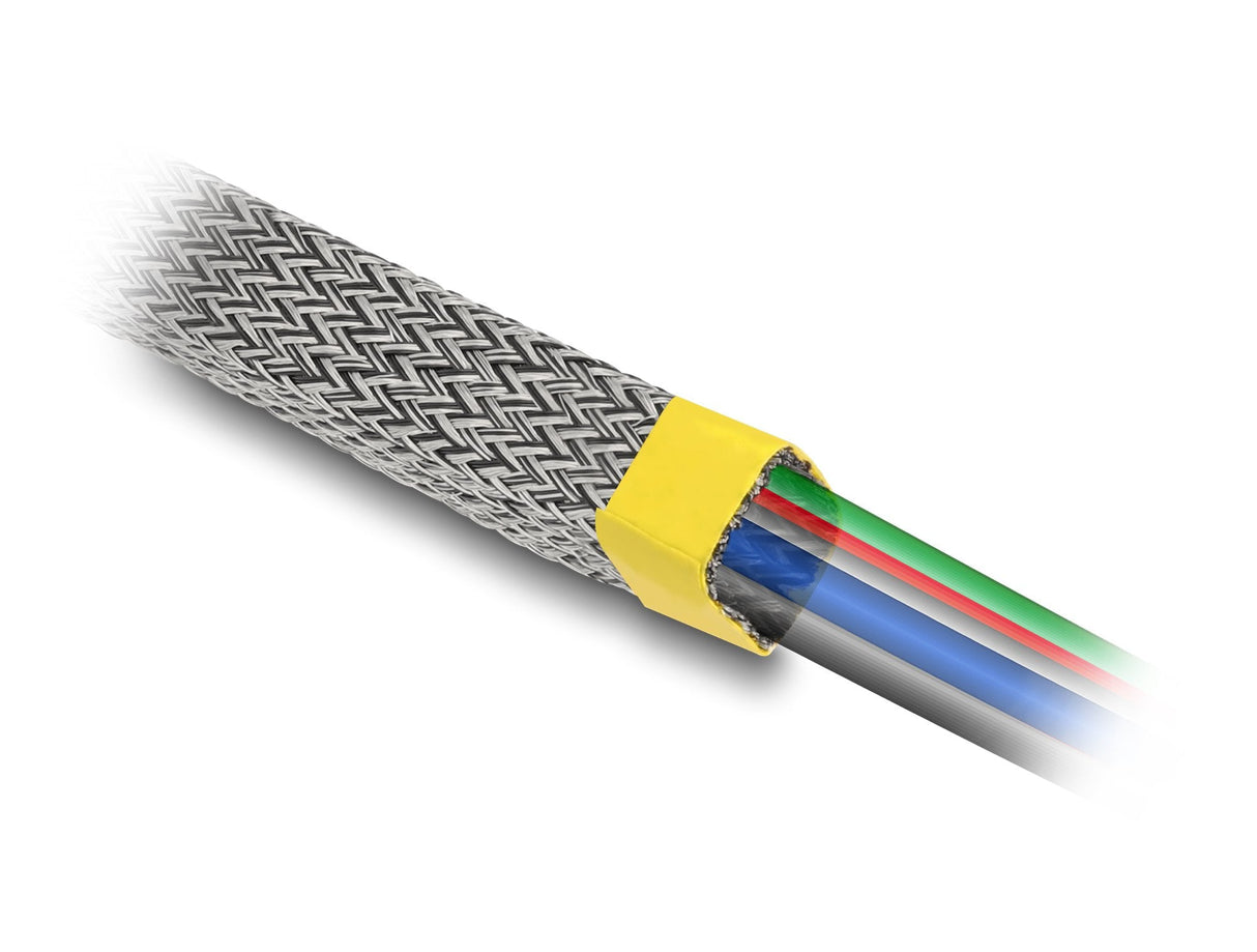 Delock 20940 Funda Trenzada Para Protección Emi Estirable 10 M X 20 Mm