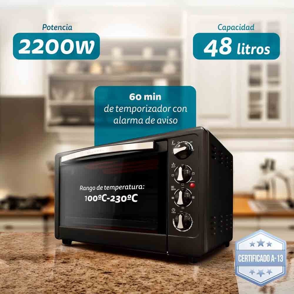 Horno De Sobremesa Grunkel Hr-48rmrusti 2000w Capacidad 48l