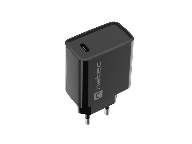 Cargador Usb Natec Ribera Usb-C 20w Pd Negro